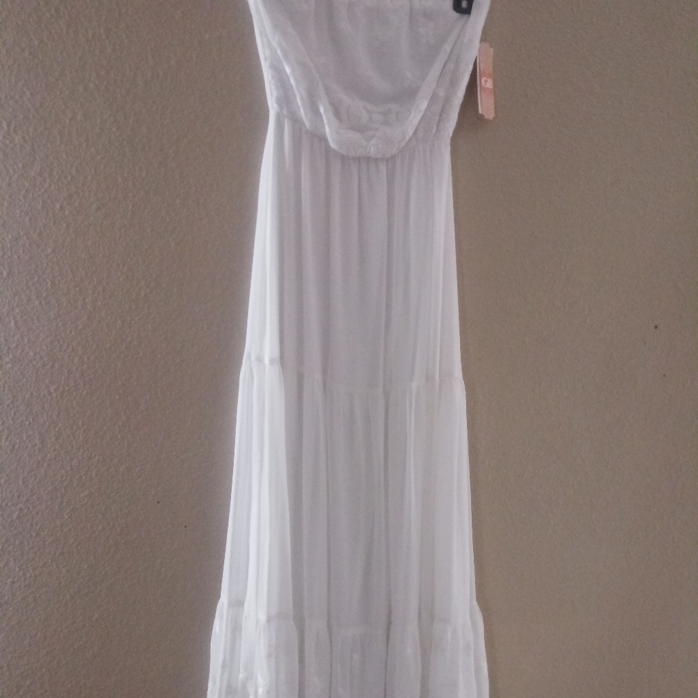 Long white dress size Small-XS